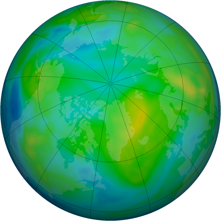 Arctic ozone map for 14 November 2006